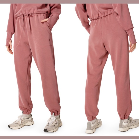 NWT‎ Sweaty Betty [ 14 ] Sand Wash Joggers Pants in Cedar Pink - Picture 1 of 12